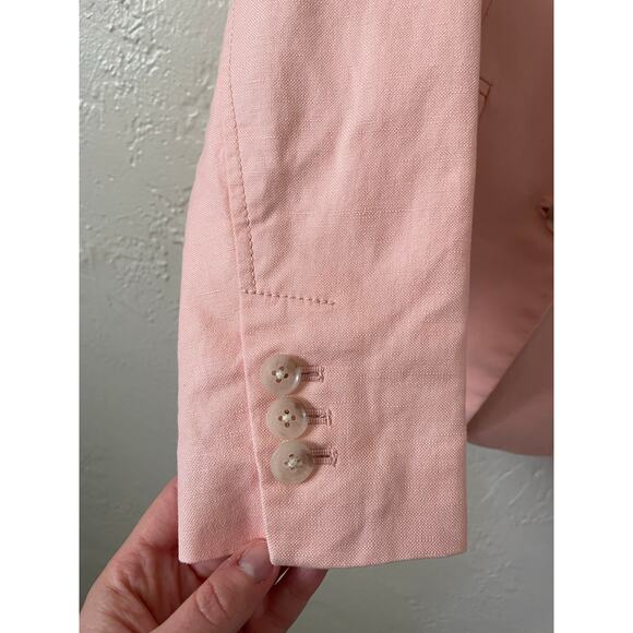 Banana Republic Linen Cotton Blazer Jacket Spring Work Wear Office Professional - Picture 3 of 9